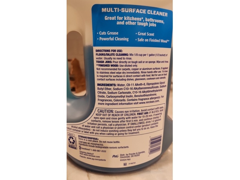 Mr.Clean Multi Surface Cleaner, Fresh, 99 fl oz/2.92 L