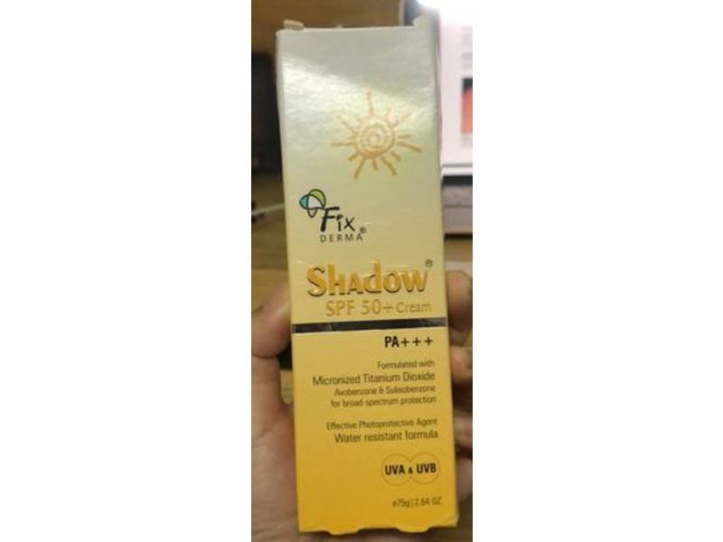 Fixderma Shadow Cream, SPF 50, 2.64 oz/75 g