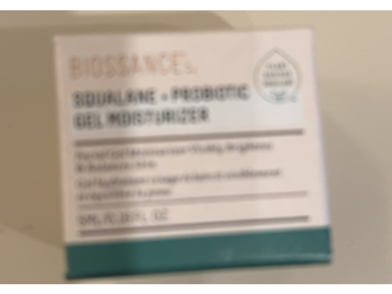 Biossance Squalane + Probiotic Face Gel Moisturizer, 0.16 oz/5 mL