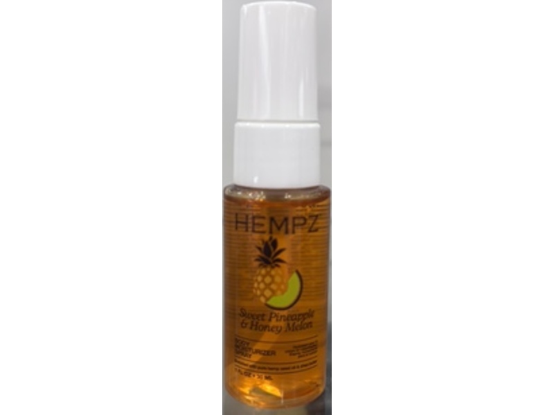 Hempz Tropical Body Moisturizer Spray, Sweet Pineapple & Honey Melon, 1 fl oz/30 mL