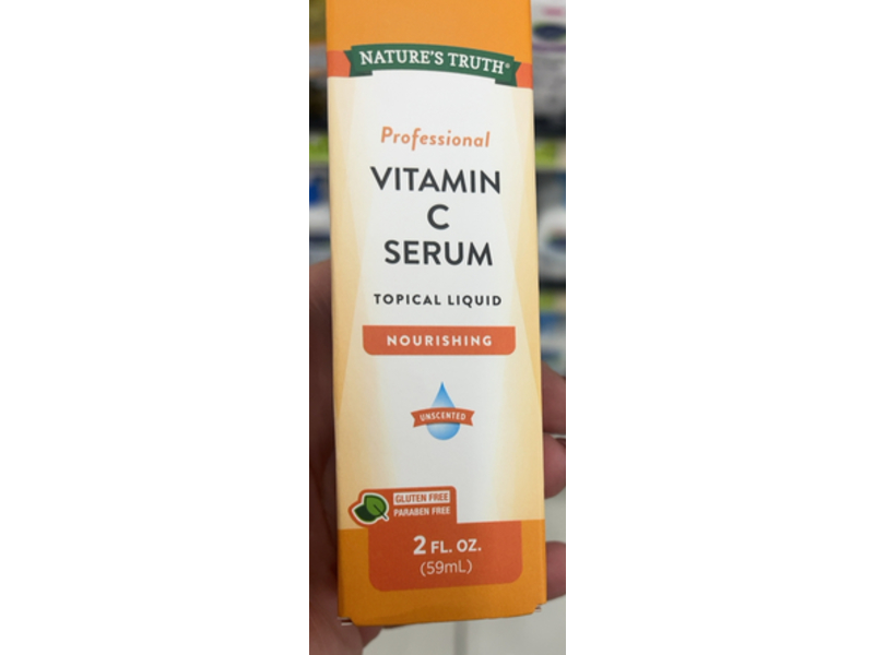 Nature's Truth Topical Liquid Nourishing Vitamin C Serum, 2 fl oz/59 mL