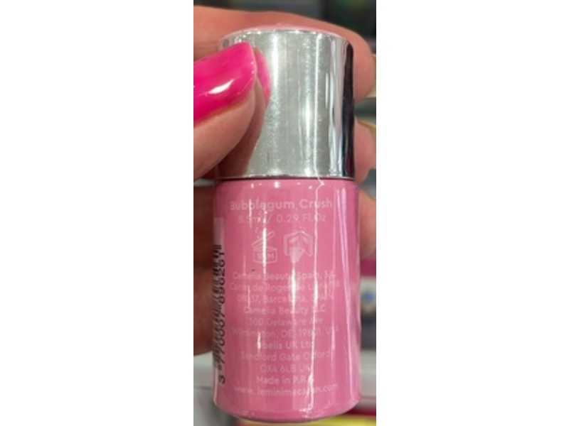 Le Mini Macaron Gel Polish, Bubble Gum Crush, 0.29 fl oz/8.5 mL
