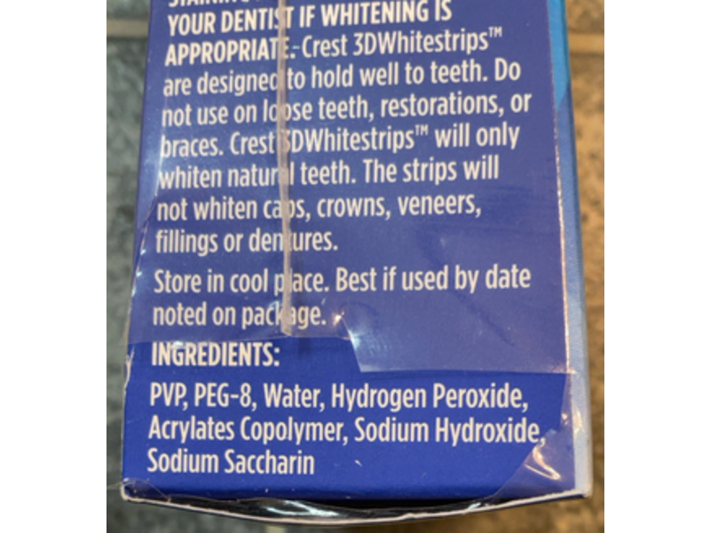 Crest 3D Whitestrips Pearl Glow Teeth Dental Whitening Kit, 14 Count