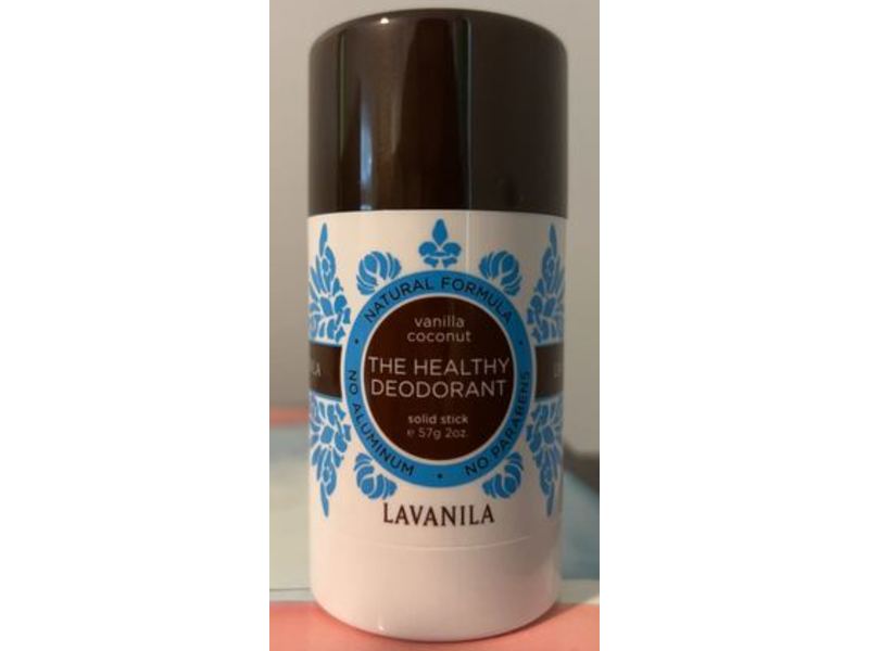 Lavanila The Healthy Deodorant Solid Stick, Vanilla Coconut, 2 oz/57 g, Pack Of 2