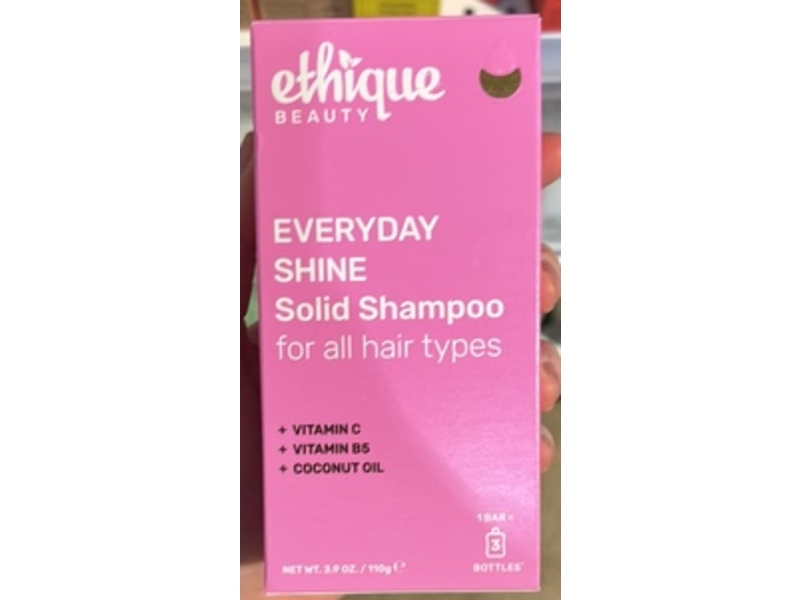 Ethique Everyday Shine Solid Shampoo, 3.9 oz/110 g