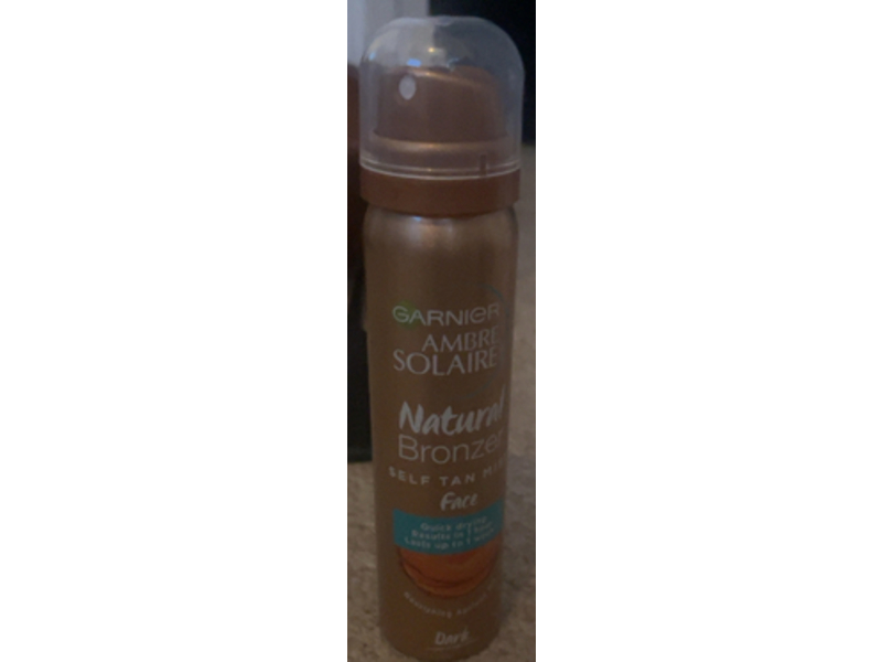 Garnier Bronzer Self Tan Mist, Dark, 75 mL