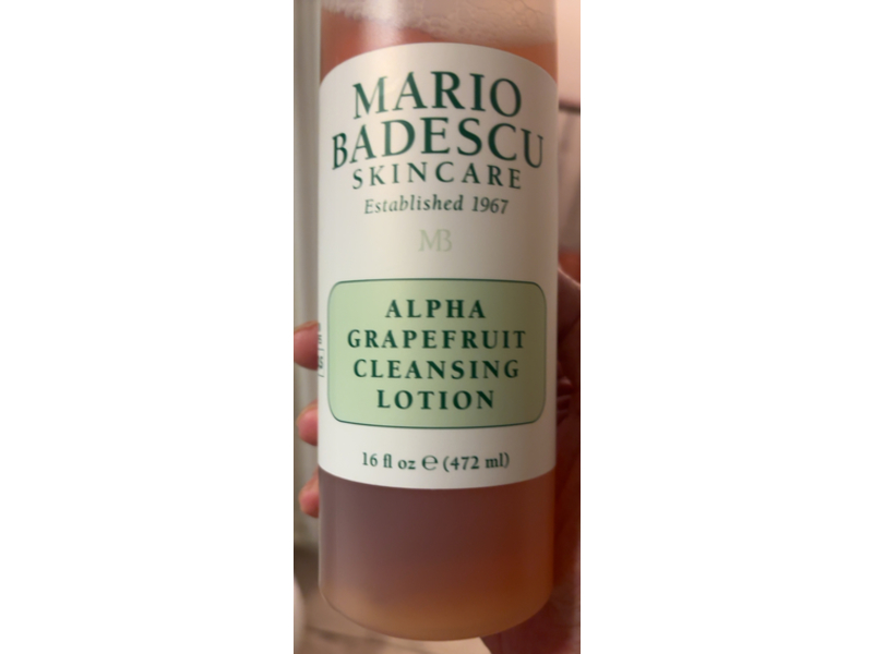 Mario Badescu Cleansing Lotion, Alpha Grapefruit, 16 fl oz/472 mL