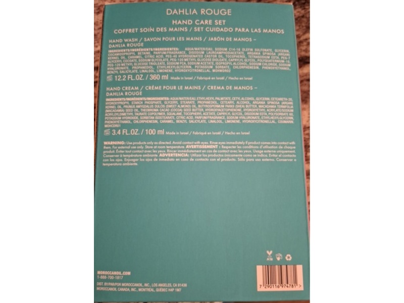 Moroccanoil Hand Care Set, Dahlia Rouge, 1 Count