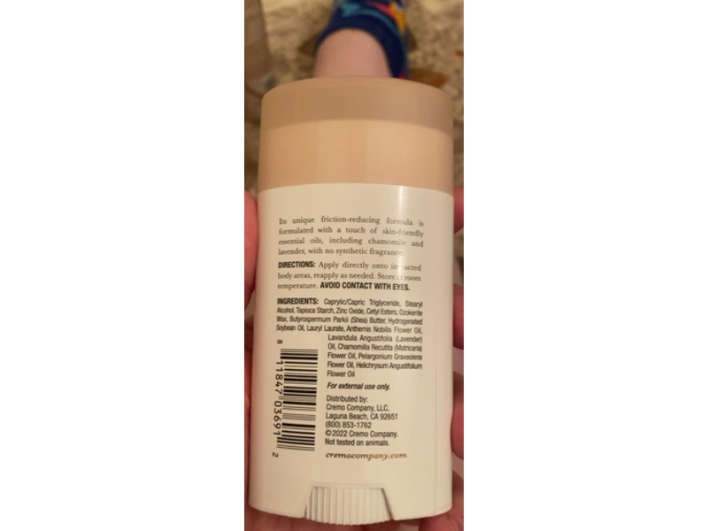 Cremo Anti Friction Body Stick, 2.25 oz/64 g