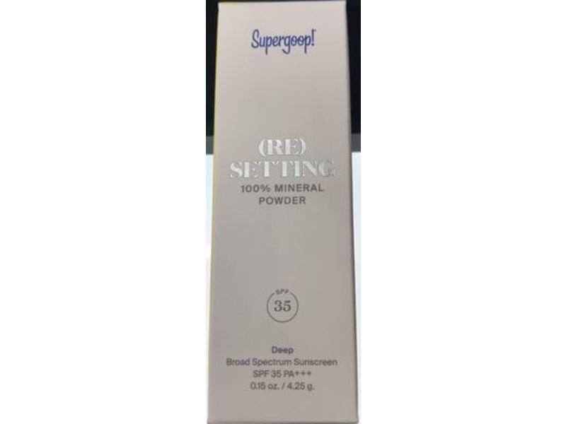 Supergoop! (Re)Setting 100% Mineral Powder, SPF 35, Deep, 0.15 oz/4.25 g