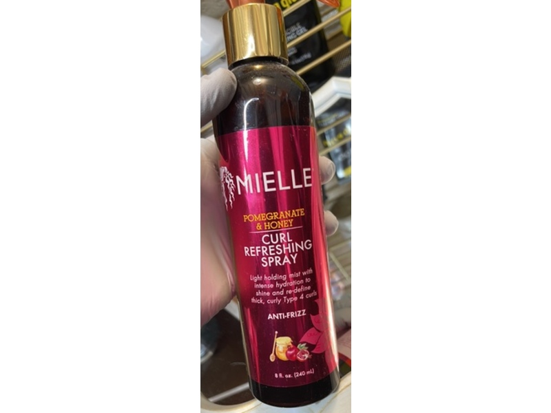 Mielle Curl Refreshing Spray, Pomegranate & Honey, 8 fl oz/240 mL