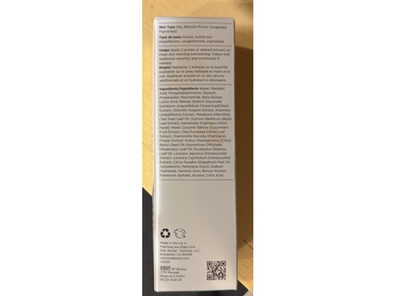 Osmosis Clarify Clearing Retinal Serum, 1 fl oz/30 mL