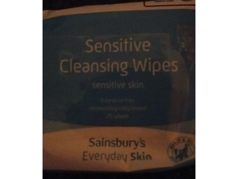 Sainsbury's Everyday Skin Cleansing Wipes, Fragrance Free, 25 Count
