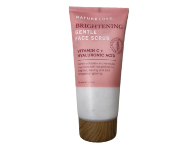 Nature Love Brightening Gentle Scrub, Vitamin C + Hyaluronic Acid, 6 oz/170 g