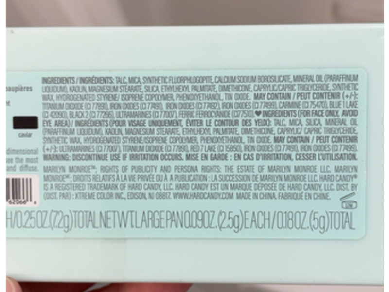 Hard Candy Marilyn Monroe Eyeshadow Palette, 0.18 oz/5 g