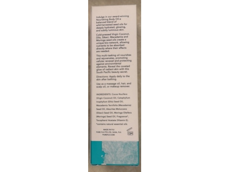 Pure Fiji Nourishing Exotic Oil, Coconut Oil, 3 fl oz/90 mL