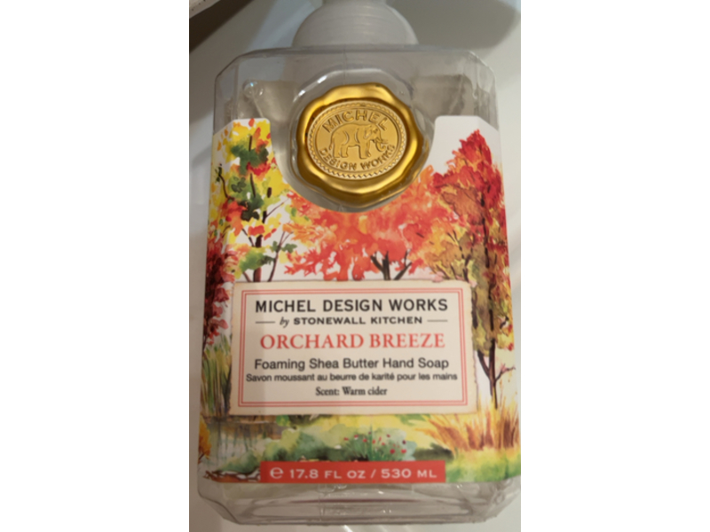 Michel Design Works Orchard Breeze Foaming Shea Butter Hand Soap, Warm Cider, 17.8 fl oz/530 mL