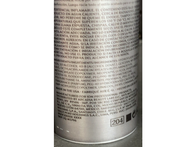 Ion Texture Styling Solution Spray Wax, 4.5 oz/205 mL
