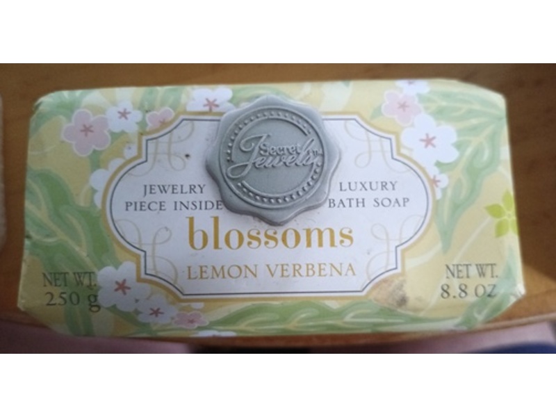 Secret Jewels Blossoms Luxury Bath Soap, Lemon Verbena, 8.8 oz/250 g