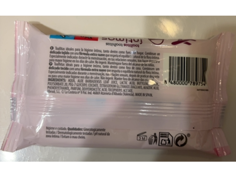 Deliplus Daily Care Intimate Wipes, 12 Count