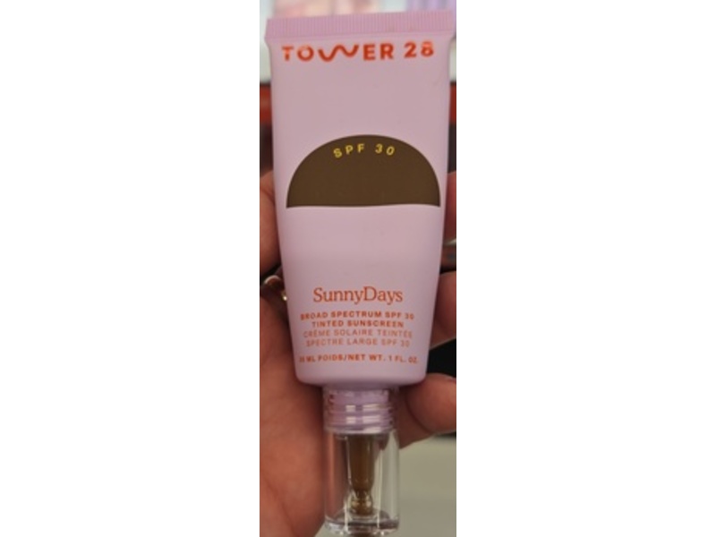 Tower 28 SunnyDays Mineral Tinted Sunscreen, SPF 30, 65 Topanga, 1 fl oz/30 mL