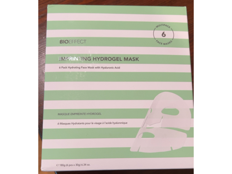 BioEffect Hydrogel Imprinting Mask, Hyaluronic Acid, 6.34 oz/180 g, 6 Count
