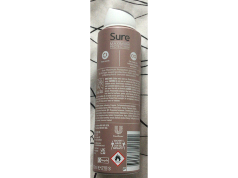 Sure Maximum Protection Antiperspirant, Clean Scent, 150 mL