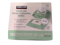 Kirkland Signature Micellar Facial Cleansing Wipes, 180 Count - thumbnail 1