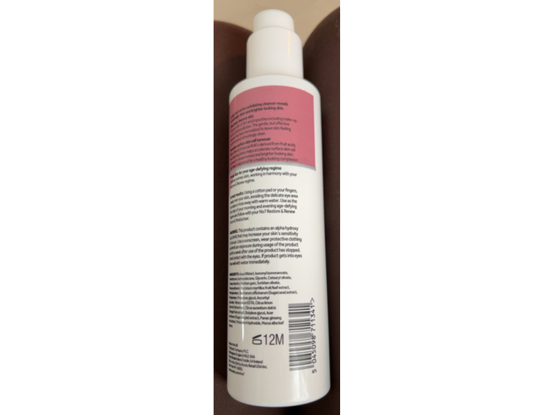 No7 Restore & Renew Dual Action Cleansing Lotion, 6.7 fl oz/200 mL