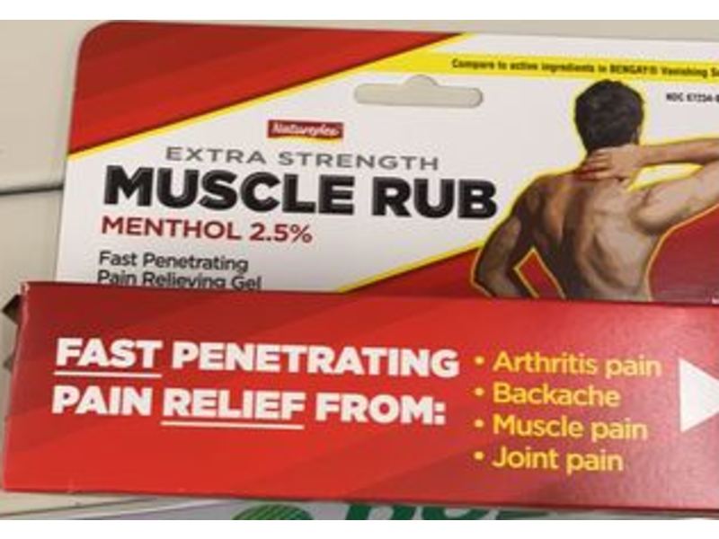 Natureplex Extra Strength Muscle Rub Fast Penetrating Pain Relieving Gel, Menthol 2.5% , 1.5 oz/42.5 g
