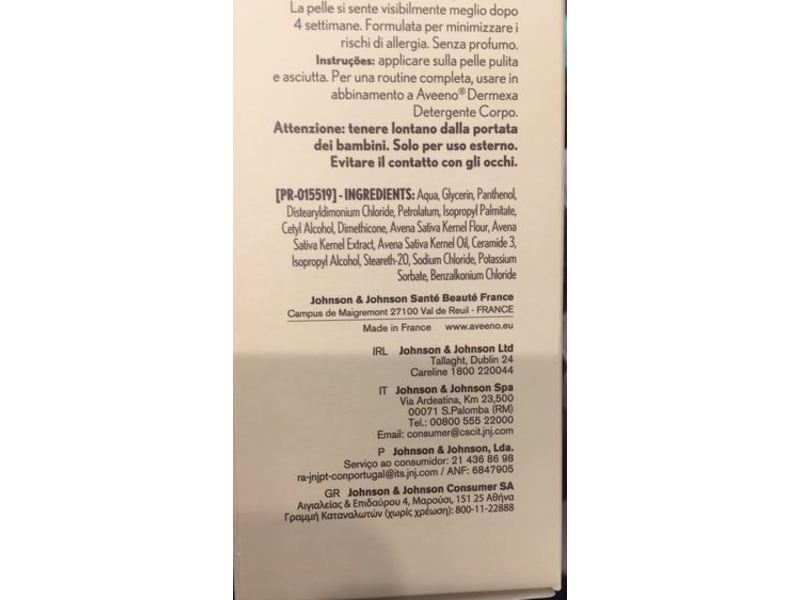 Aveeno Dermexa Emollient Cream, 200 mL