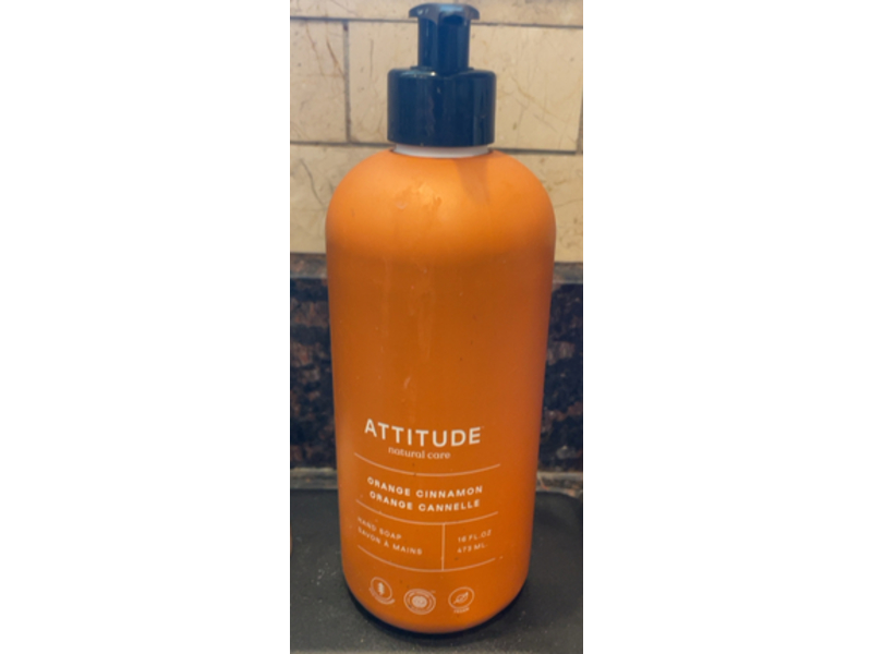 Attitude Hand Soap, Orange Cinnamon, 16 fl oz/473 mL