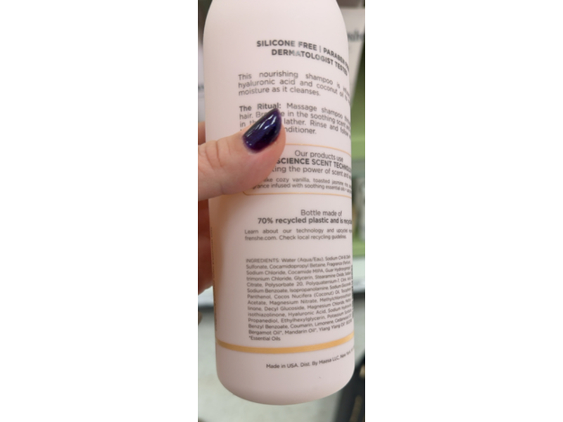 Being Frenshe Moisture Shampoo, Cashmere Vanilla, 16 fl oz/473 mL