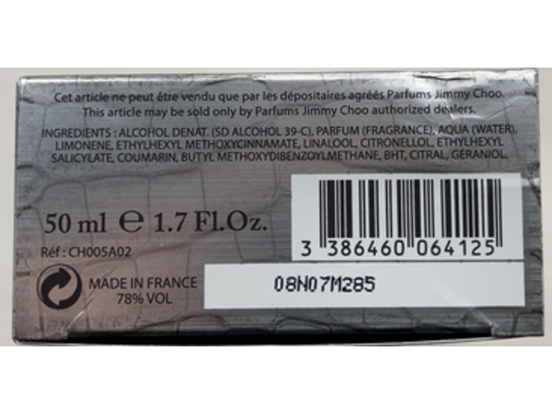 Jimmy Choo Man Eau De Toilette, 1.7 fl oz/50 mL