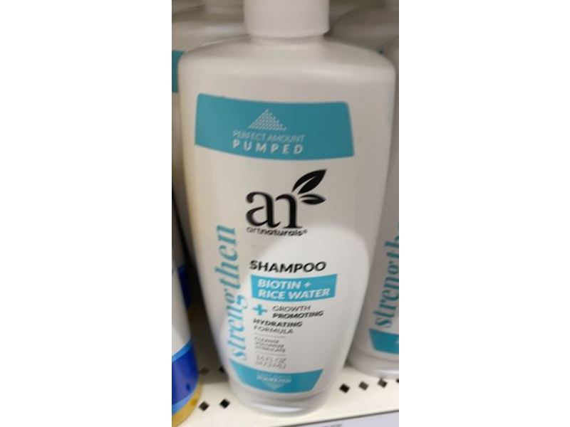 Art Naturals Strengthen Shampoo, Rice Water + Biotin, 16 fl oz/473 mL