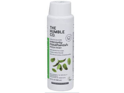 The Humble Co Anticavity Mouthwash, Fresh Mint, 16.9 fl oz/500 mL