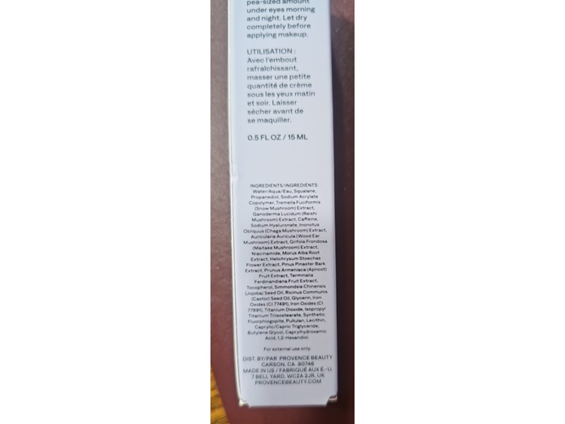 Provence Beauty Super Fraiche Brightening Eye Cream, 0.5 fl oz/15 mL