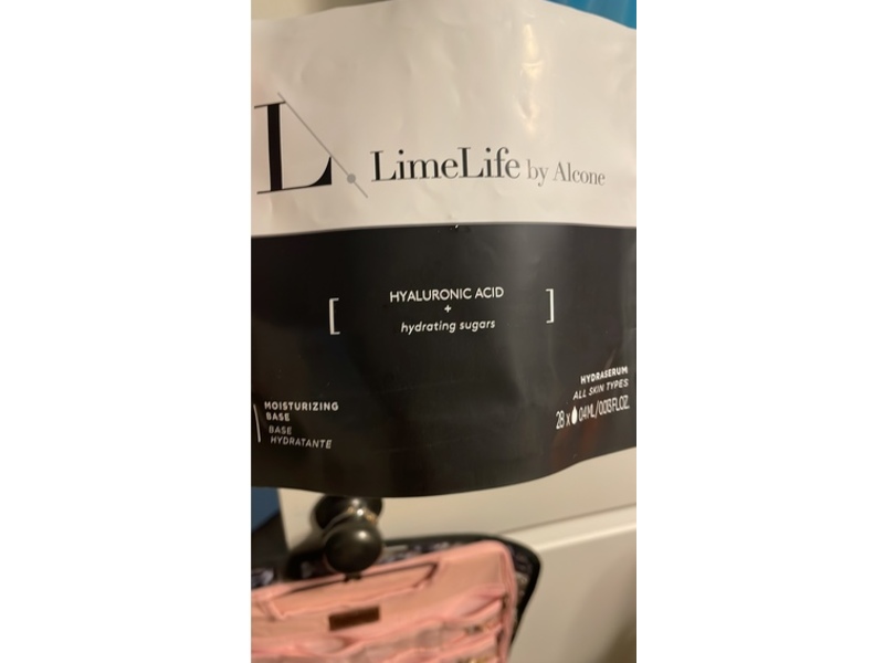 LimeLife By Alcone HydraSerum Moisturizing Base, Hyaluronic Acid + Hydrating Sugars, 0.003 fl oz/0.4 mL, 28 Count