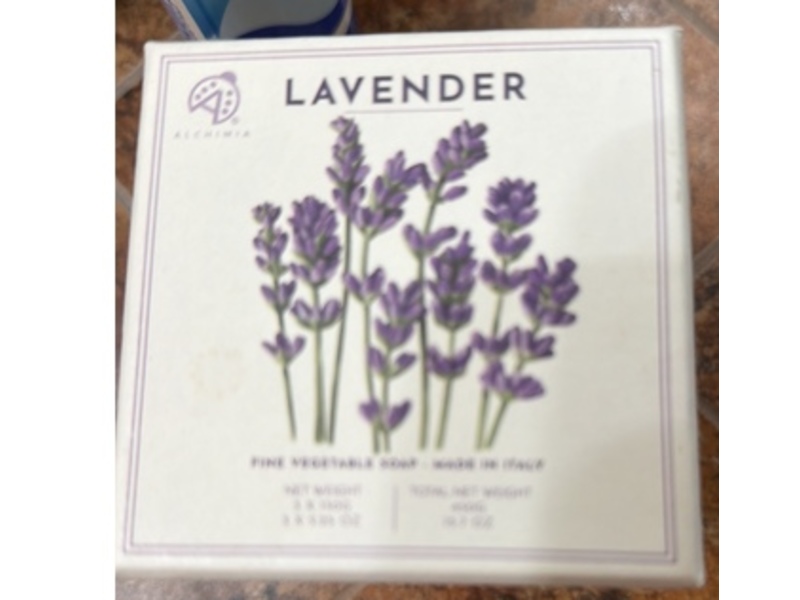 Alchimia Pine Vegetable Soap, Lavender, 5.25 oz/150 g, 3 Count