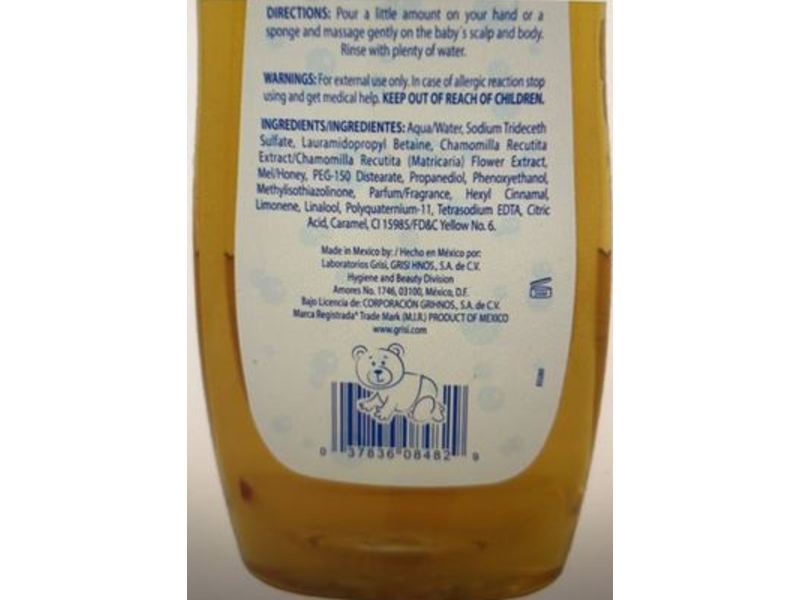 Ricitos de Oro Body Wash and Shampoo, Chamomile and Honey, 13.5 fl oz/400 mL
