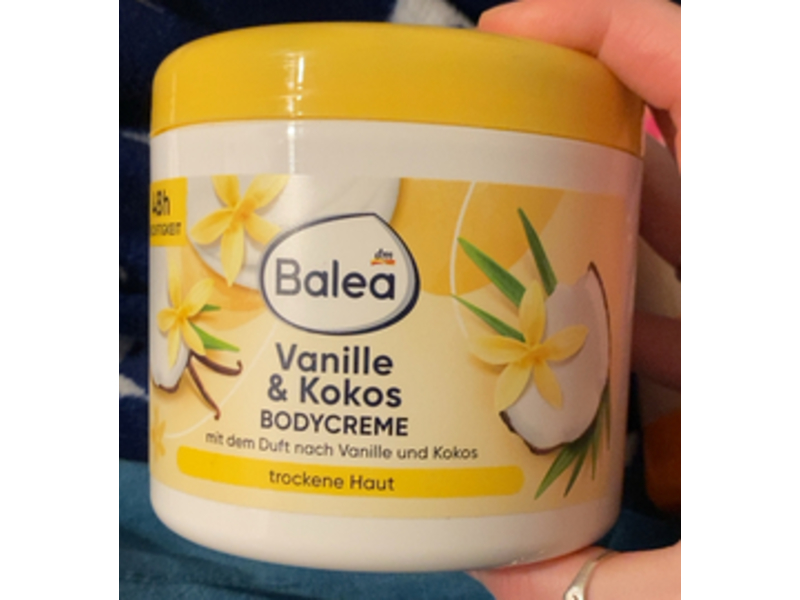 Balea Body Cream, Vanilla & Coconut, 500 mL