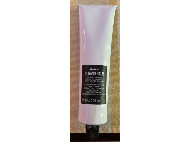 Davines OI Hand Balm, Nourishing Beautifying Hand Cream, 2.54 fl oz/75 mL