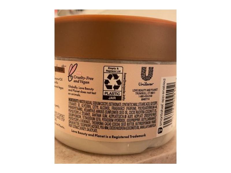 Love Beauty & Planet Beloved Whipped Body Scrub, Coconut & Warm Vanilla, 10 oz