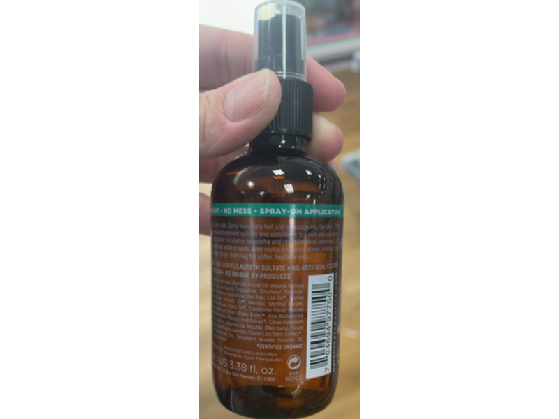 Earth Therapeutics Tea Tree Moisturizing Foot Oil, 3.38 fl oz/100 mL