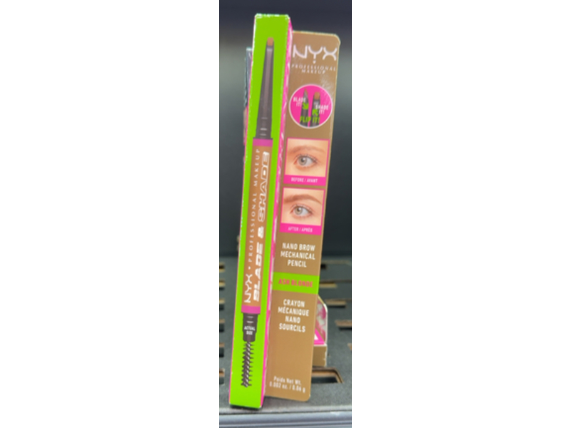 Nyx Professional Makeup Blade & Shade Brow Pencil, Ash Blonde, 0.002 oz/0.06 g