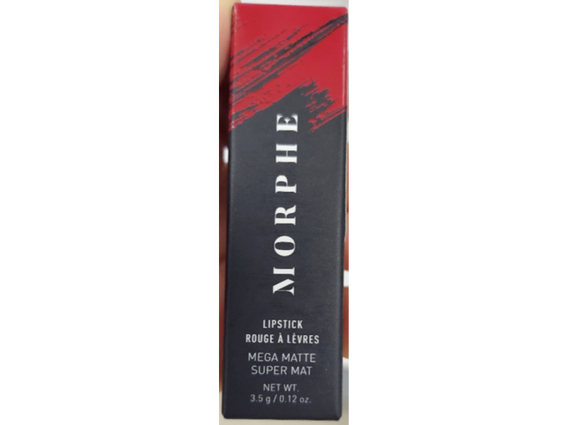 Morphe Mega Matte Lipstick, Morphe Red, 0.12 oz/3.5 g
