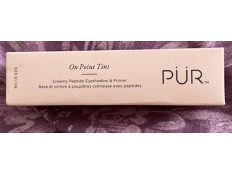 Pur Minerals On Point Tint Creamy Peptide Eyeshadow & Primer, Silk, 0.10 fl oz/3 mL