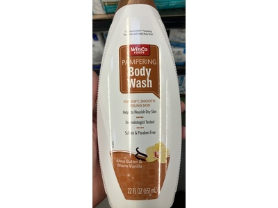 Winco Pampering Body Wash, Shea Butter & Warm Vanilla, 22 fl oz/651 mL