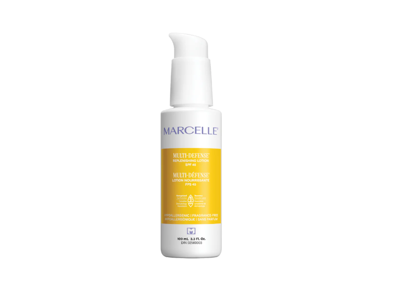 Marcelle Multi-Defense Replenishing Lotion, SPF 45, 3.3 fl oz/100 mL