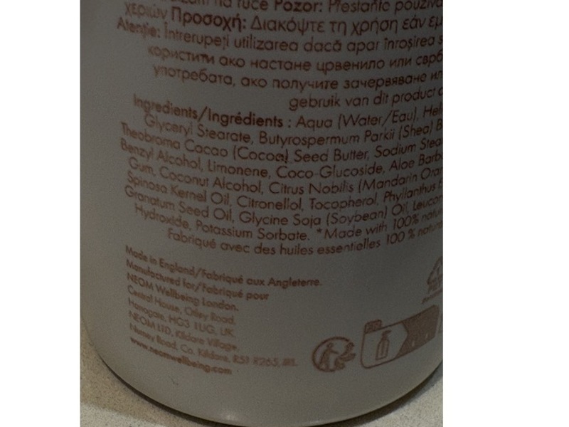 Neom Great Day Hand Lotion, Wild Mint & Mandarin, 10.14 fl oz/300 mL